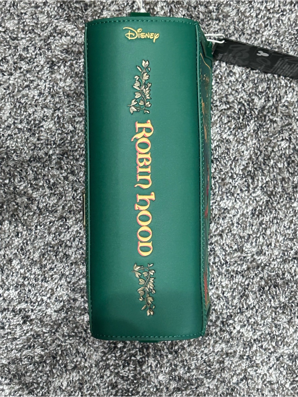 Disney Loungefly Robin Hood Green Zip-Around Crossbody - Picture 5 of 6